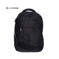 mochila portatil unicross axion 18  negro usb compartimento acolchado 47x30x21cm