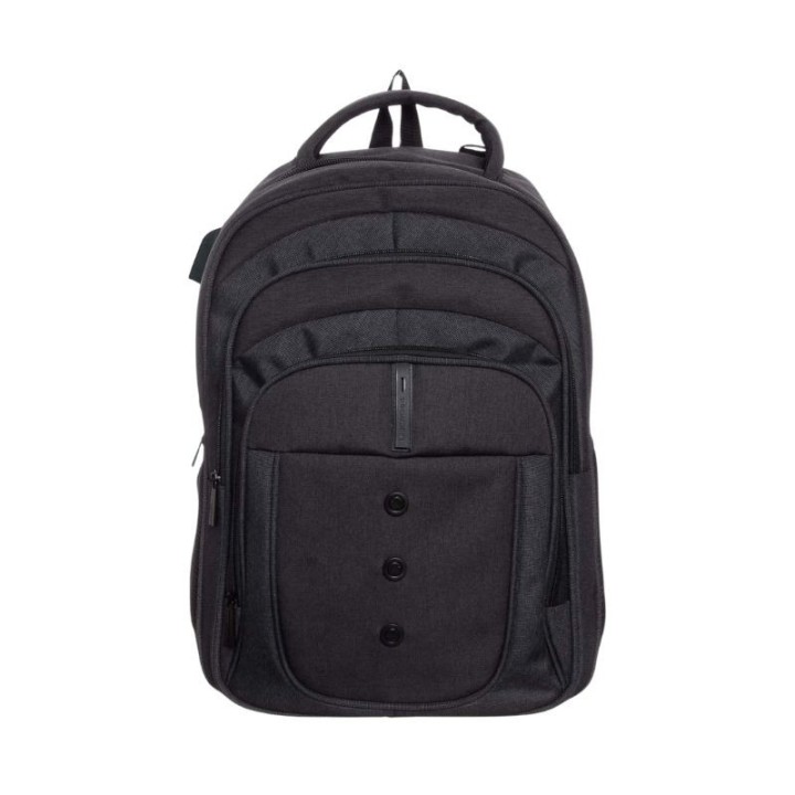 mochila portatil unicross elite 19  negro usb compartimento acolchado 47x33x21cm