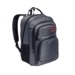 mochila portatil unicross note 18  gris usb compartimento acolchado 45x32x21cm