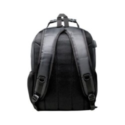 mochila portatil unicross note 18  gris usb compartimento acolchado 45x32x21cm