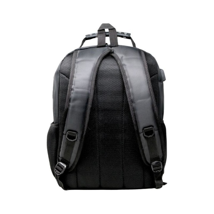 mochila portatil unicross note 18  gris usb compartimento acolchado 45x32x21cm