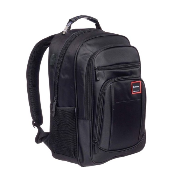 mochila portatil unicross vanguard 19  negro usb compartimento acolchado 45x30x21cm
