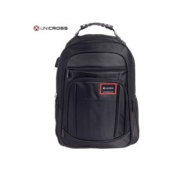 mochila portatil unicross vanguard 19  negro usb compartimento acolchado 45x30x21cm