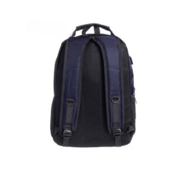 mochila portatil unicross vanguard 19  azul usb compartimento acolchado 45x30x21cm