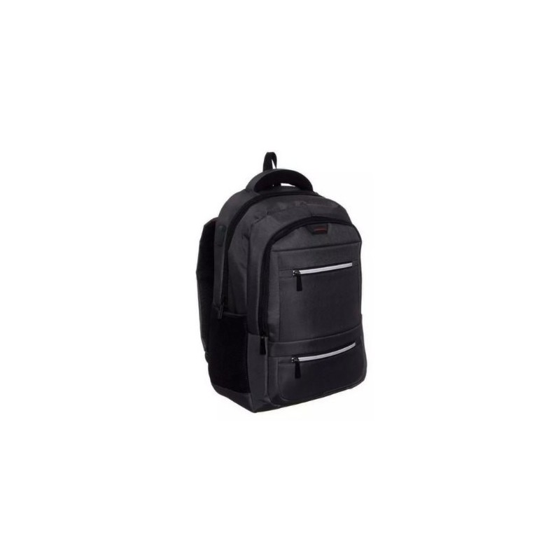 mochila portatil unicross litium 18  negro usb compartimento acolchado 45x30x21cm