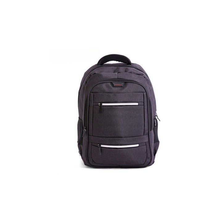 mochila portatil unicross litium 18  gris usb compartimento acolchado 45x30x21cm