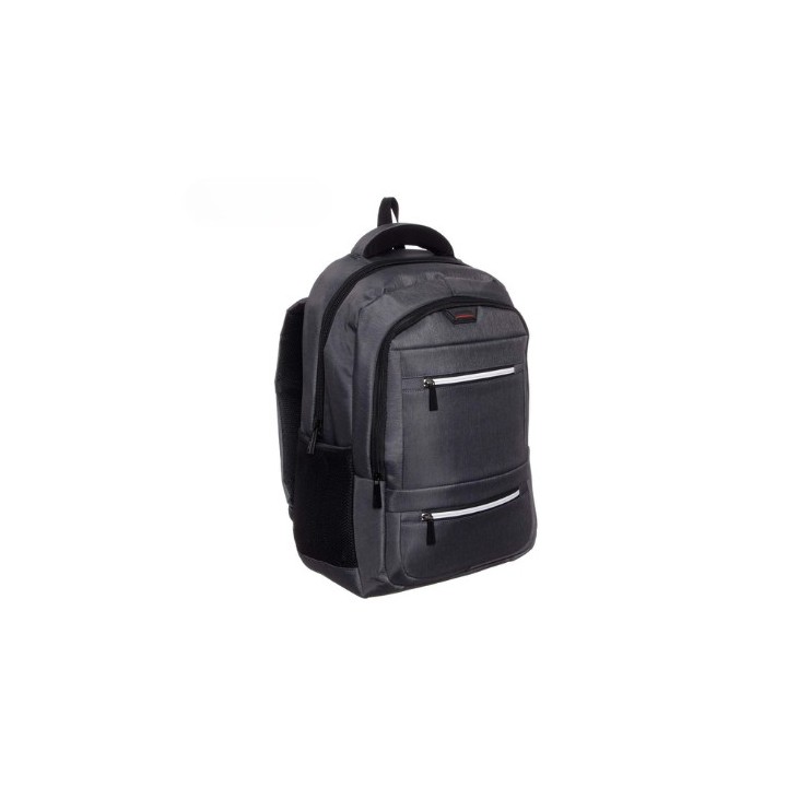 mochila portatil unicross litium 18  gris usb compartimento acolchado 45x30x21cm