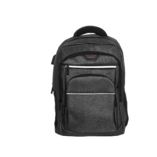 mochila portatil unicross tolhuin 18  negro usb compartimento acolchado 47x33x21cm