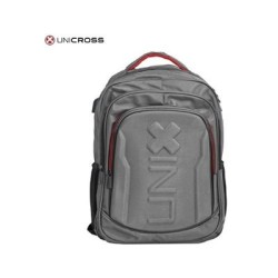 mochila portatil unicross shield 19  gris usb compartimento acolchado 46x32x17cm