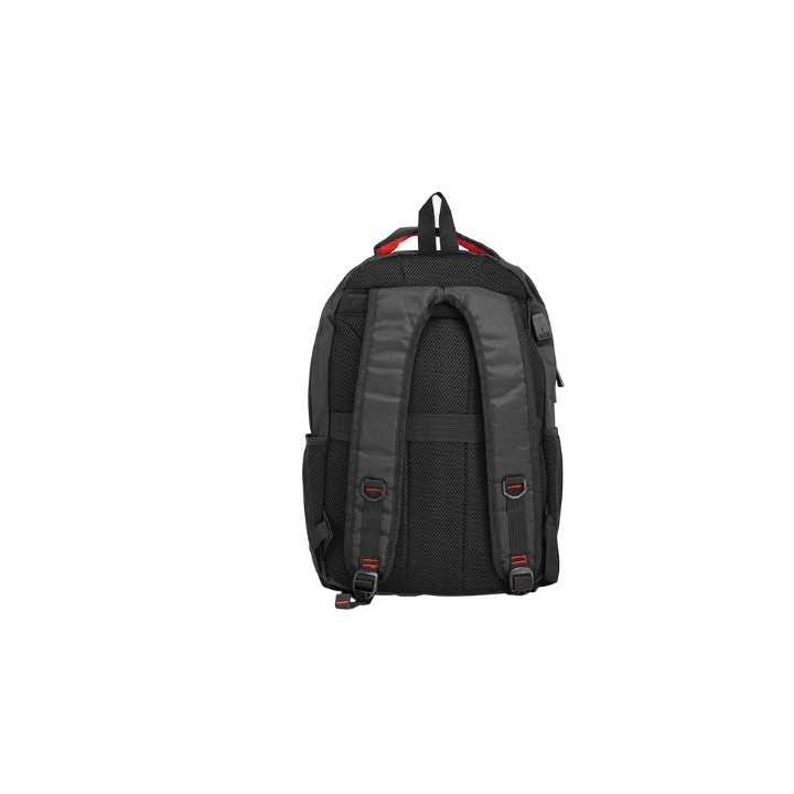 mochila portatil unicross motion 19  negro usb compartimento acolchado 46x32x17cm