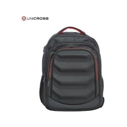 mochila portatil unicross motion 19  negro usb compartimento acolchado 46x32x17cm