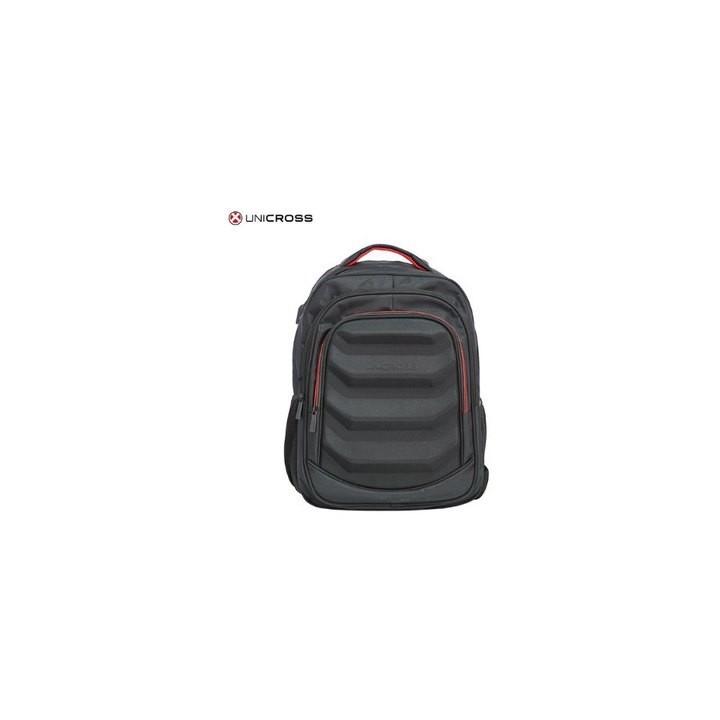 mochila portatil unicross motion 19  negro usb compartimento acolchado 46x32x17cm
