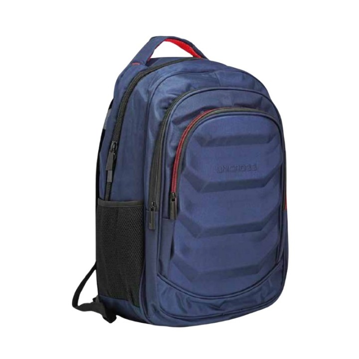 mochila portatil unicross motion 19  azul usb compartimento acolchado 46x32x17cm