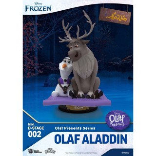 beast kingdom figura minidstage disney olaf presenta olaf simba