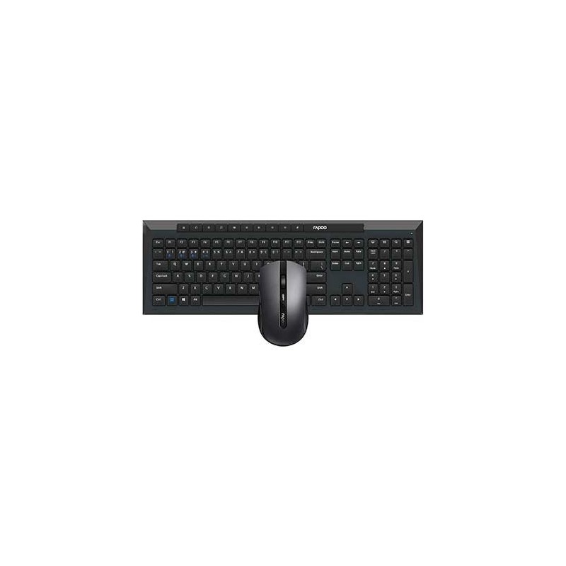 pack raton+teclado wireless rapoo 8210m black bt 5.0 2.4ghz qwerty tecl.num usb pila aa