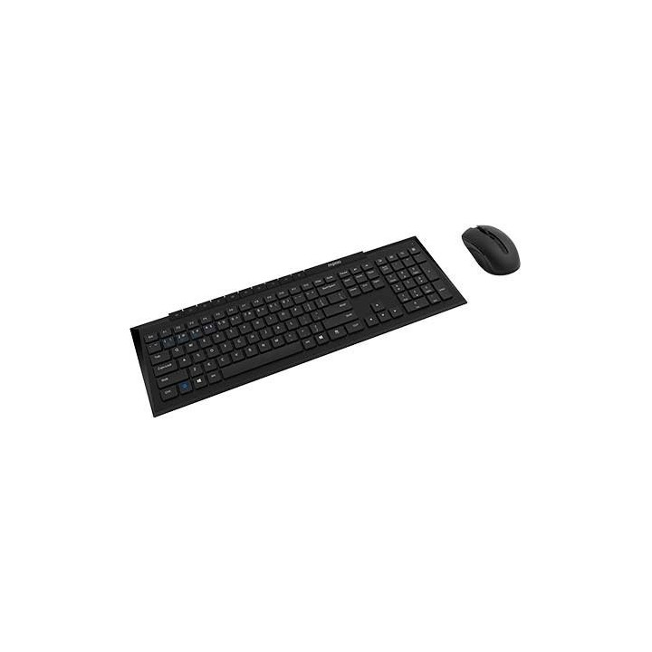 pack raton+teclado wireless rapoo 8210m black bt 5.0 2.4ghz qwerty tecl.num usb pila aa