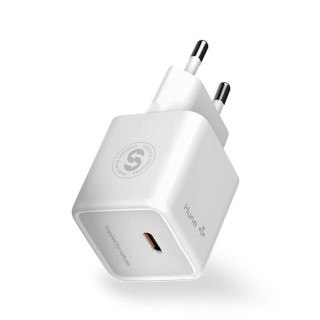 cargador hune eco mini 20w usb-c blanco nieve tecnologia gan 1xusb-c