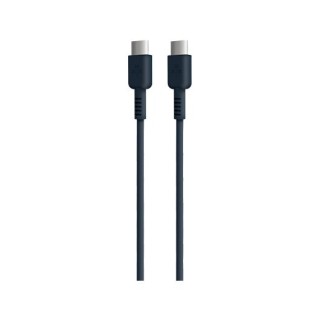 cable hune eco usb-c a usb-c 100cm azul oceano 3a 60w carga y sincroniza