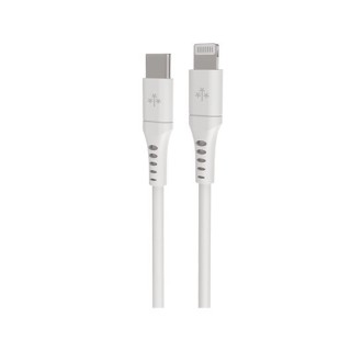 cable hune eco usb-c a lightning 100cm blanco 3a mfi carga y sincroniza