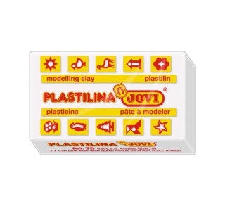 pastilla plastilina jovi 50g blanco 7001
