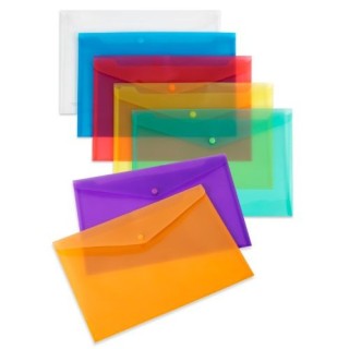 carchivo sobre broche polipropileno translucido color azul carchivo 342k09  pack: 10 unidades