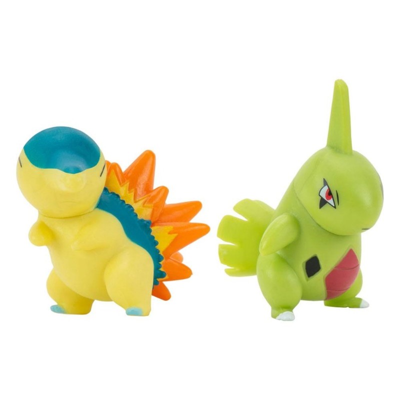 jazwares pack de 2 figuras jazwares pokemon batalla cyndaquil & larvitar 5 cm