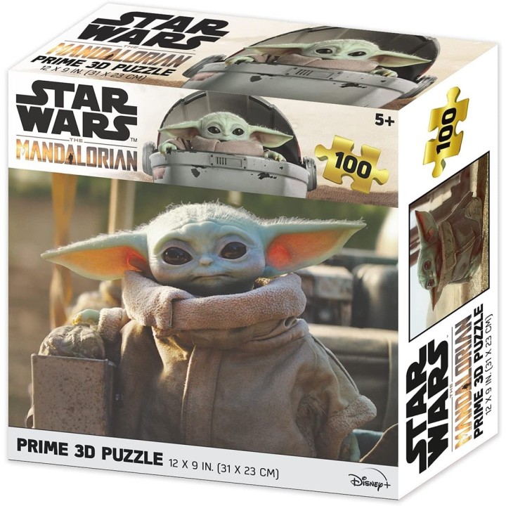 prime 3d puzle lenticular prime 3d 100 piezas the mandalorian grogu