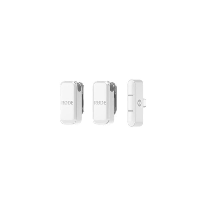 microfono wireless rode micro l white lightning 21h battery gainassist 21dba 73db