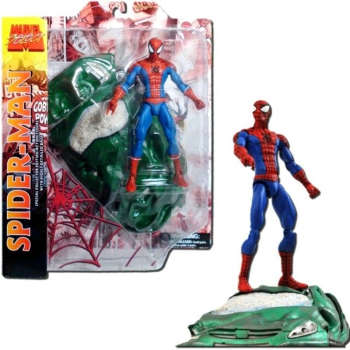 diamond collection figura diamond select toys marvel spiderman