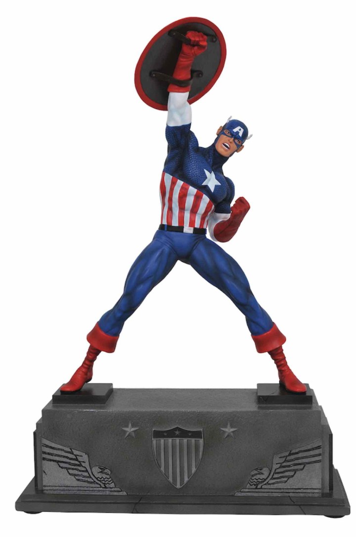diamond collection figura diamond collection marvel avengers capitan america estatua resina 30 cm pr