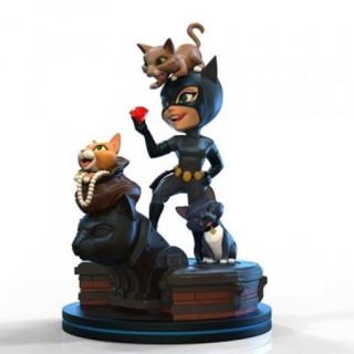 quantum mechanix figura quantum mechanix dc comics catwoman 13 cm q - fig elite