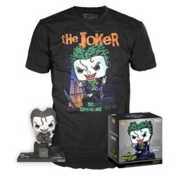 funko funko pop dc comics dc jim lee joker + camiseta ut - 56648