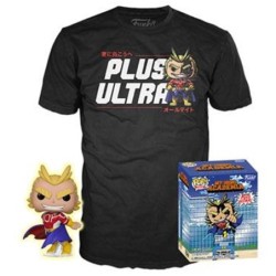 funko pop & tee my hero academia all might funko + camiseta talla m ut - 56664m