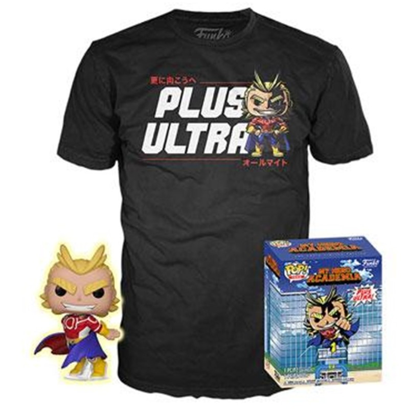funko pop & tee my hero academia all might funko + camiseta talla m ut - 56664m