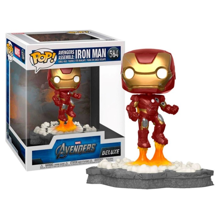 funko funko pop deluxe marvel los vengadores iron man assemble 45610