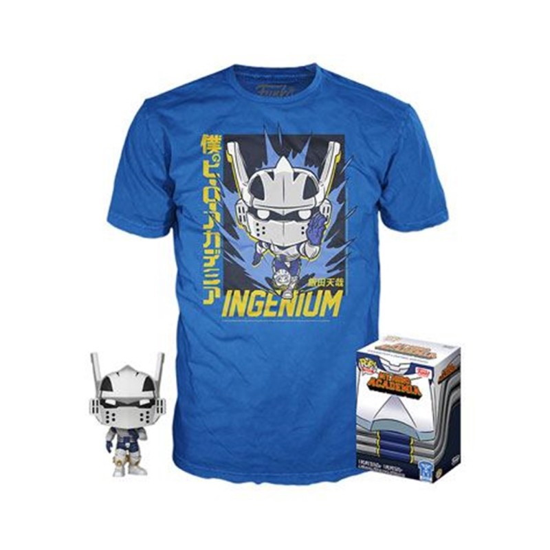 funko pop & tee my hero academia tenya iida ingenium (full mech suit) funko + camiseta talla xl