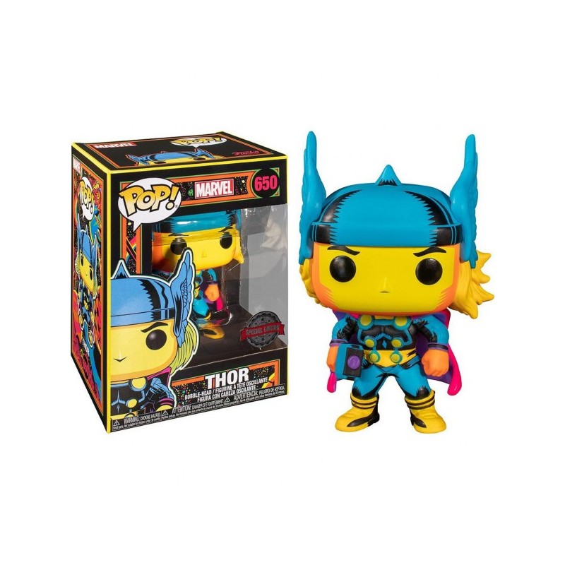 funko funko pop marvel black light thor multicolor 48847