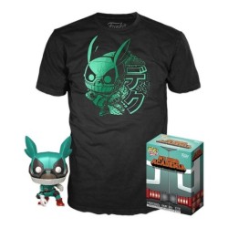 funko pop & tee my hero academia deku con casco (full mech suit) funko + camiseta talla l