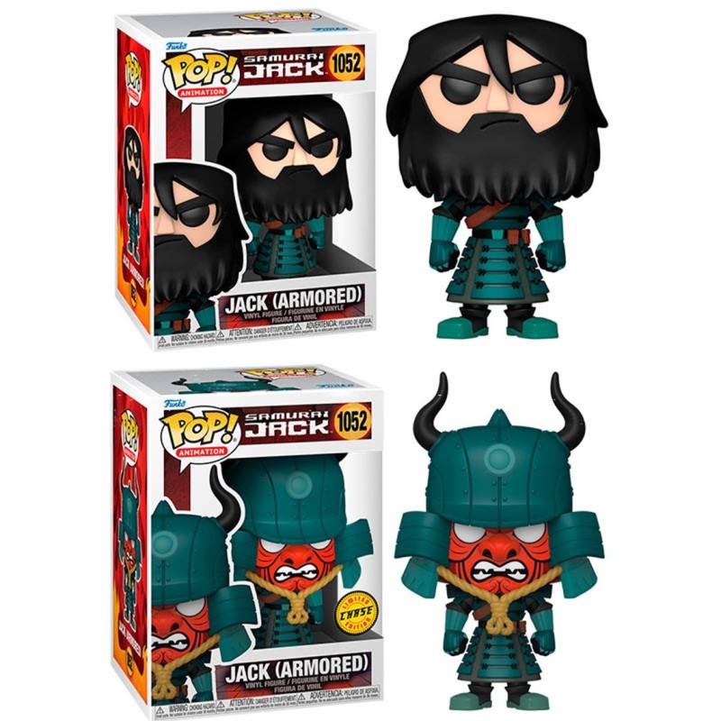 funko funko pop animacion samurai jack jack con armadura opcion chase 49276
