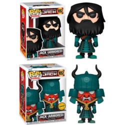 funko funko pop animacion samurai jack jack con armadura opcion chase 49276