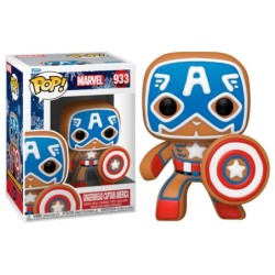 funko funko pop marvel navidad galleta jengibre capitan america 50657