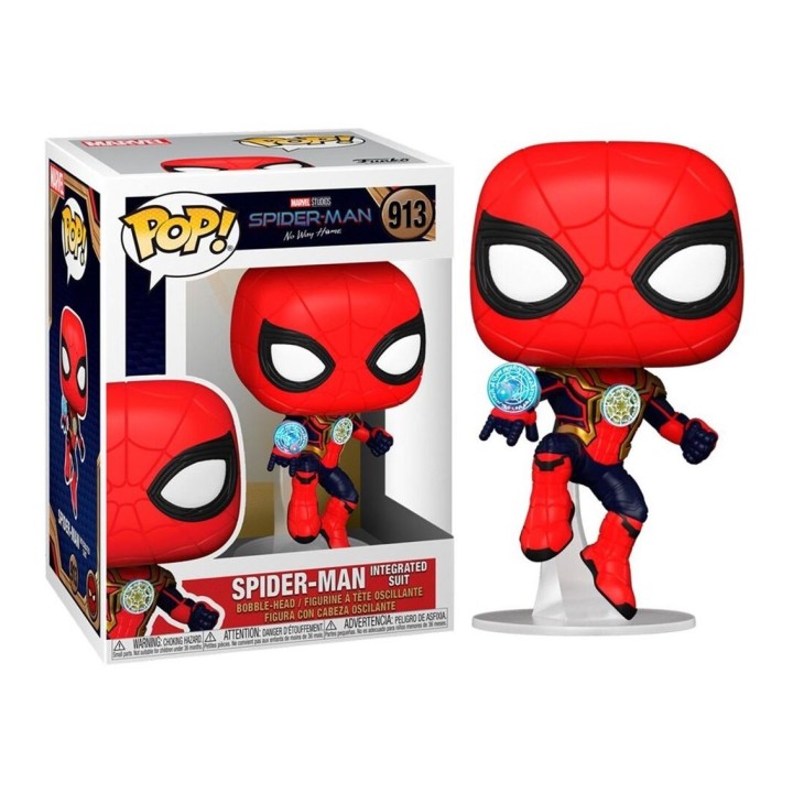 funko funko pop marvel spiderman no way home spider - man traje integrado 56829
