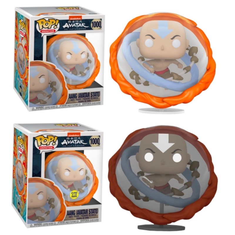 funko funko pop animacion avatar the last airbender la leyenda de aang todos los elementos glow in t