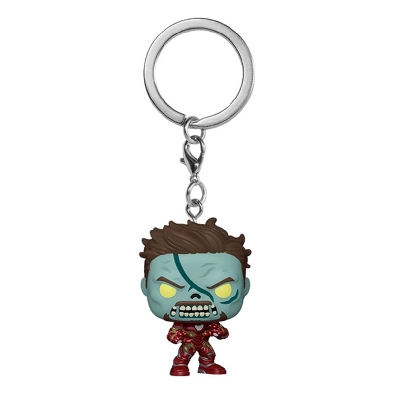 funko funko pop keychain llavero marvel what if iron man zombie 57400