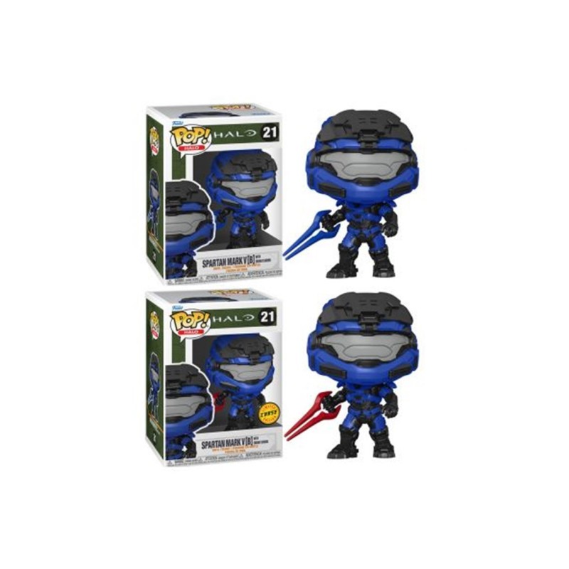 funko funko pop videojuegos halo infinite mark v b con espada azul con opcion chase 59336