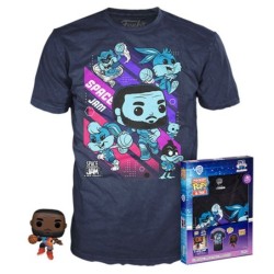 funko pop & tee space jam looney tunes funko lebron james + camiseta pack 10 unidades todas las tall