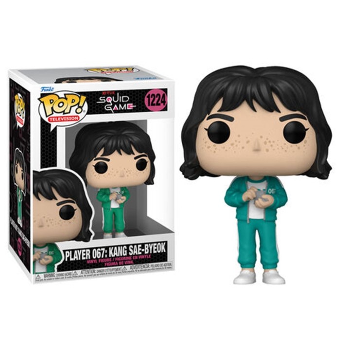 funko funko pop series tv el juego del calamar jugador: sae - byeok 067 64797