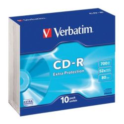 Verbatim Pack 10 Cd-r 52x...