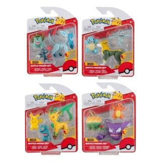 jazwares pack de 3 fuguras pokemon batalla ola 10 surtido de 4