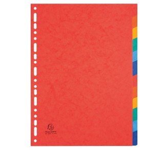 separadores exacompta cart. lustrada 12 pos